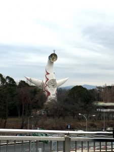 太陽の塔　入館もでき太陽の塔ができるまでの岡本太郎先生のラフスケッチなども見ることができます！