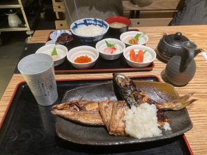 時計台近くのお店でランチ