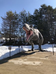 ティラノサウルスのオブジェ。