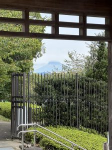 今回の旅行で唯一見えた富士山